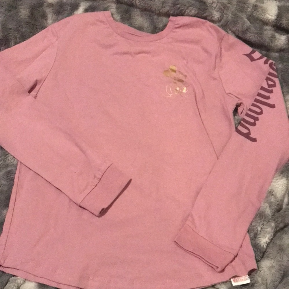 Disneyland Girls Pink Long Sleeve Top XL